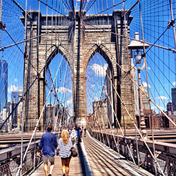 brooklyn bridge ny new york people day architecture street photography travel UGC content